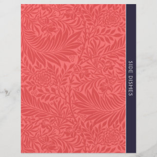 Side Dishes   Recipe Divider   Vintage Red Floral