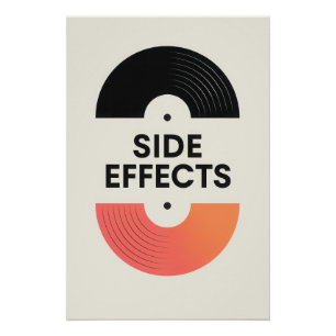 🎧 Side Effects - The Minimalist Vinyl Poster