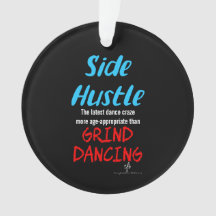 Side Hustle vs Grind Dancing Neon Texte Bleu