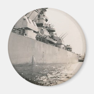 side of military navy ship magnet