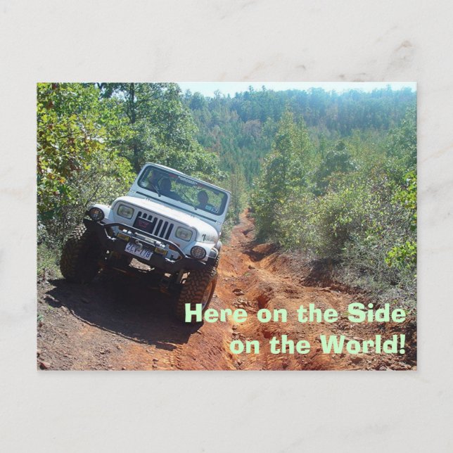 Side of the World, Here on the Side on the World! Postcard (Front)