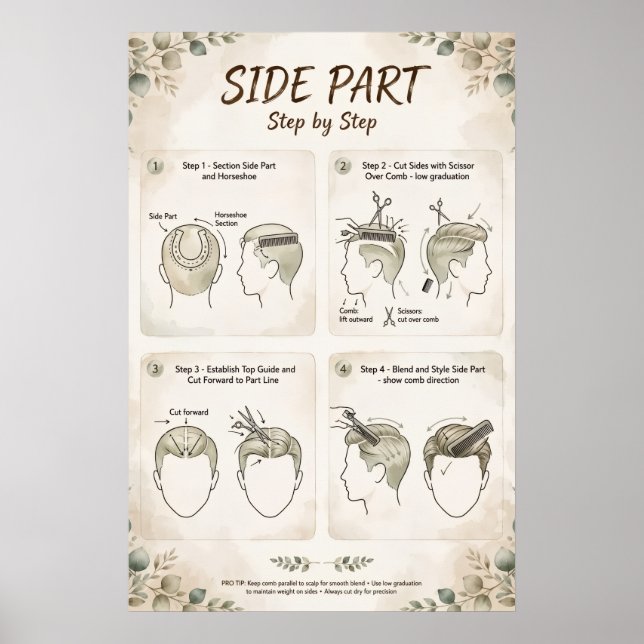 Side Part Step by Step Poster (Front)