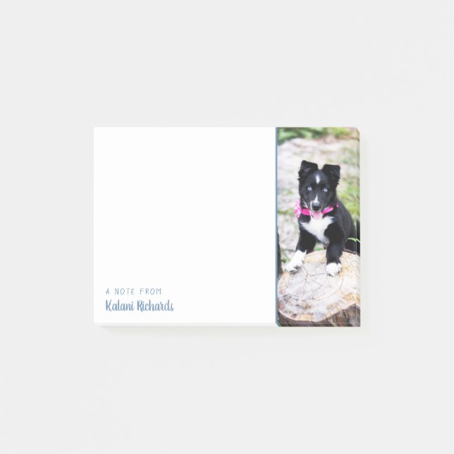 Side Photo Personalized Post-it Notes (Front)