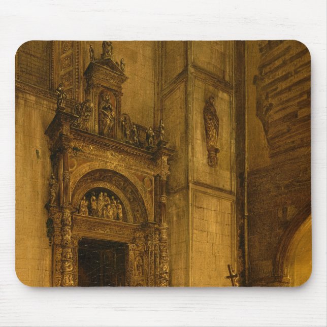 Side portal of Como Cathedral, 1850 Mouse Pad (Front)