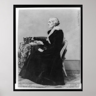 Side Portrait of Susan B. Anthony Poster