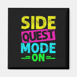 Side Quest Mode On Funny Rave Edm Festival Gamer  Magnet