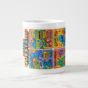 Side Questing (Sideways) Large Coffee Mug