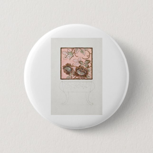 Side Table Interior design illustration 2 Inch Round Button (Front)