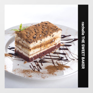 Side text custom photo window cling