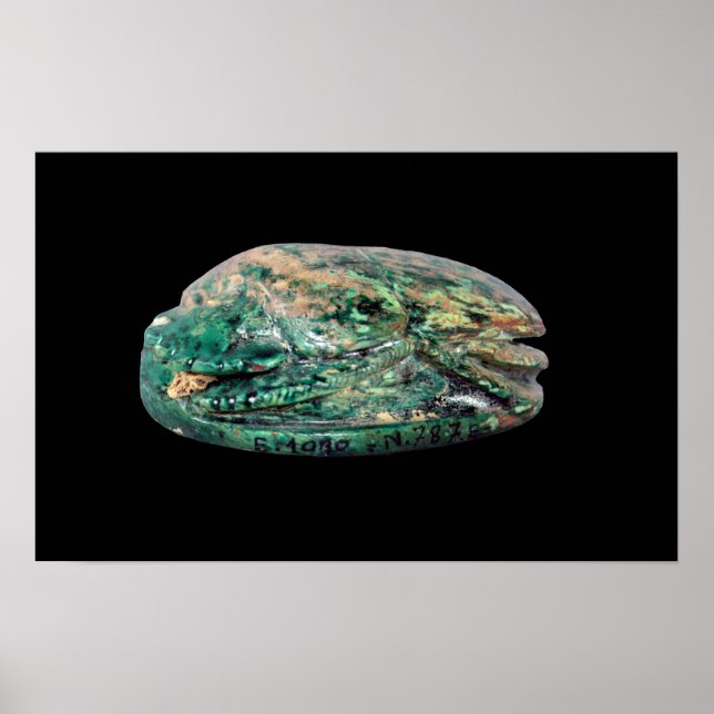 Side view of a marriage scarab of Amenhotep III Poster (Front)