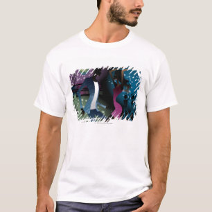 Side view of people dancing by microphone T-Shirt
