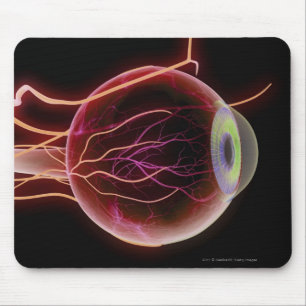 Side view of the blood vessels of the eye mouse pad