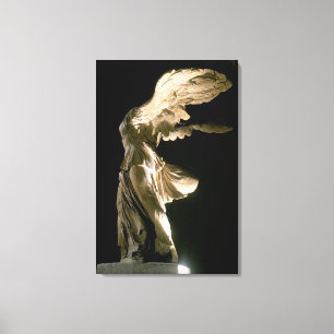 Side view of the Victory of Samothrace (Parian mar Canvas Print