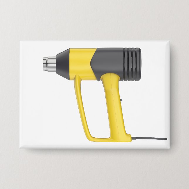 Side view of yellow electric heat gun (Front)