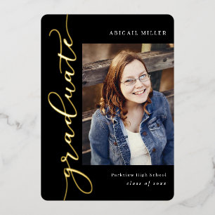 Side Writing Foil Graduation Editable Colour