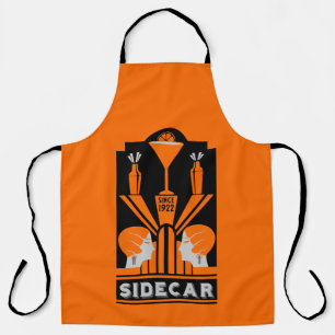 Sidecar Cocktail Art Deco Apron