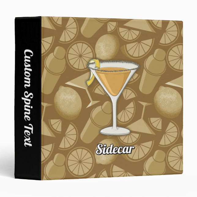 Sidecar cocktail binder (Front/Spine)