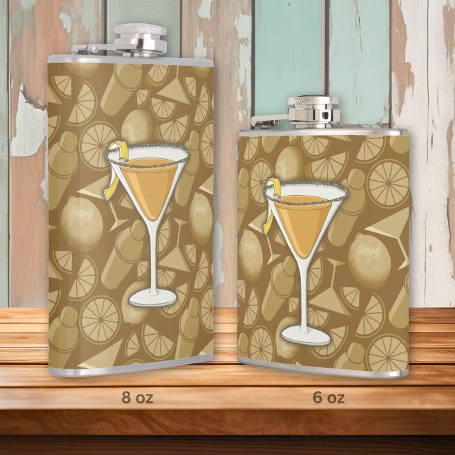 Sidecar cocktail hip flask (Creator Uploaded)