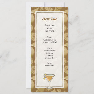 Sidecar cocktail invitation