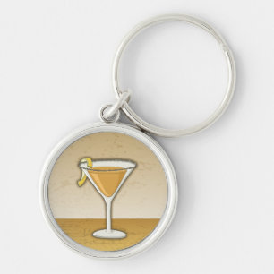 Sidecar cocktail keychain