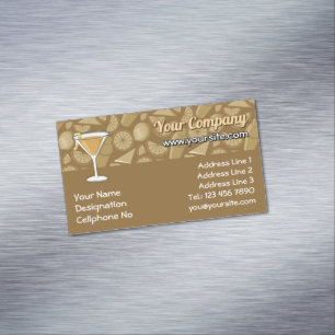 Sidecar cocktail 	Magnetic business card