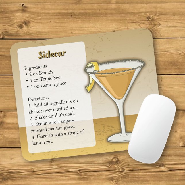 Sidecar cocktail mouse pad (Creator Uploaded)