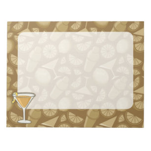 Sidecar cocktail notepad