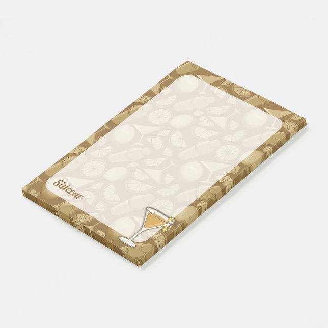 Sidecar Cocktail Post-it Notes (Angled)