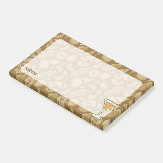 Sidecar Cocktail Post-it Notes (Angled)
