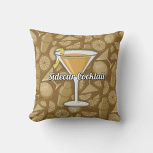 Sidecar Cocktail Throw Pillow