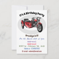 Sidecar motorcycle cartoon illustration