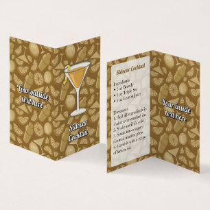 Sidecar Recipe Business Card
