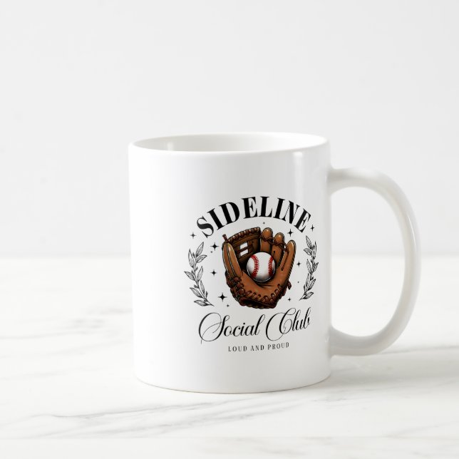 Sideline Social Club Bysebyll Mom Matching  Coffee Mug (Right)