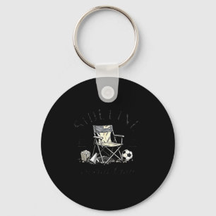 Sideline Social Club Cheer Snack Repeat Soccer Mom Keychain