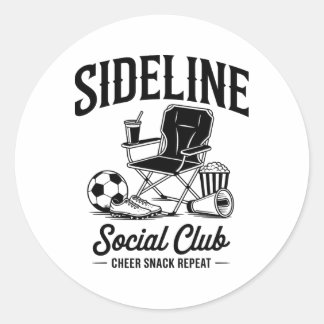 Sideline Social Club Grandma Sister Mothers Day So Classic Round Sticker