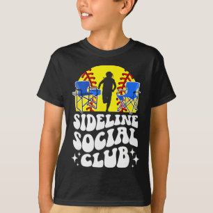Sideline Social Club Softll Mom Of A Softll Player T-Shirt