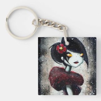 Sidelong (red) keychain