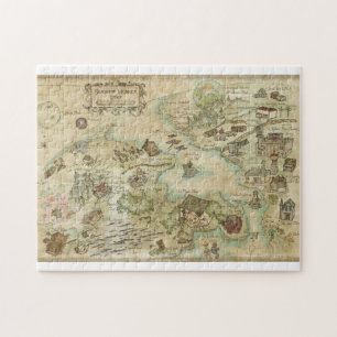 Sideshow Monkey World Map, puzzle