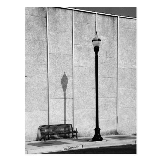 Sidewalk Bench Postcard
