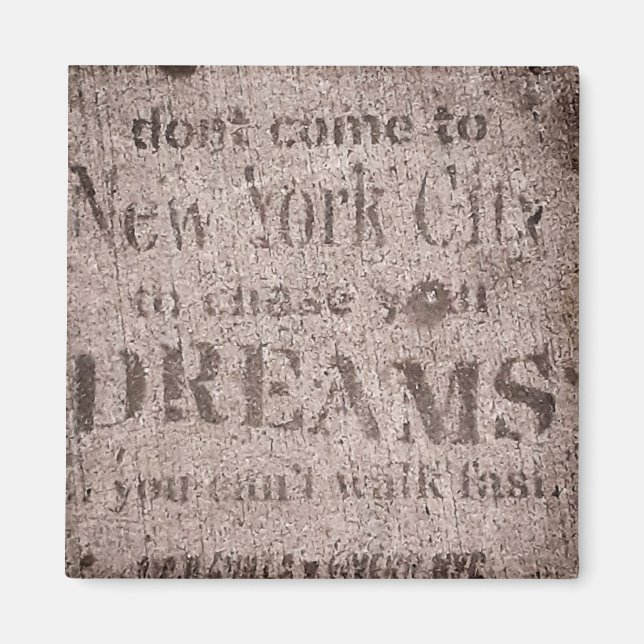 "Sidewalk Dreams-Little Italy, NYC" Magnet (Front)
