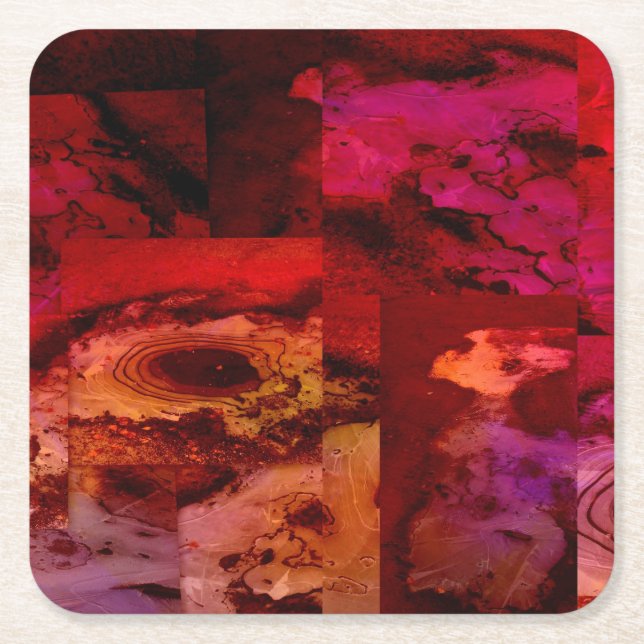 Sidewalk Square Paper Coaster (Front)