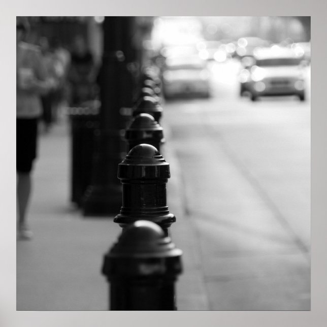 Sidewalk traffic chain poster (Front)