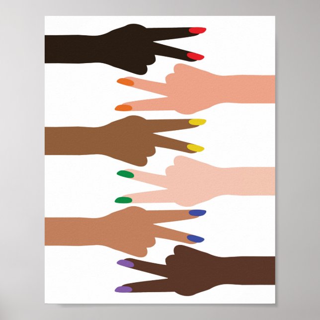 Sideways Peace Signs (Front)