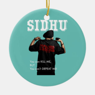 Sidhu Moosewala Desi Merch Punjabi  Pullover  Ceramic Ornament