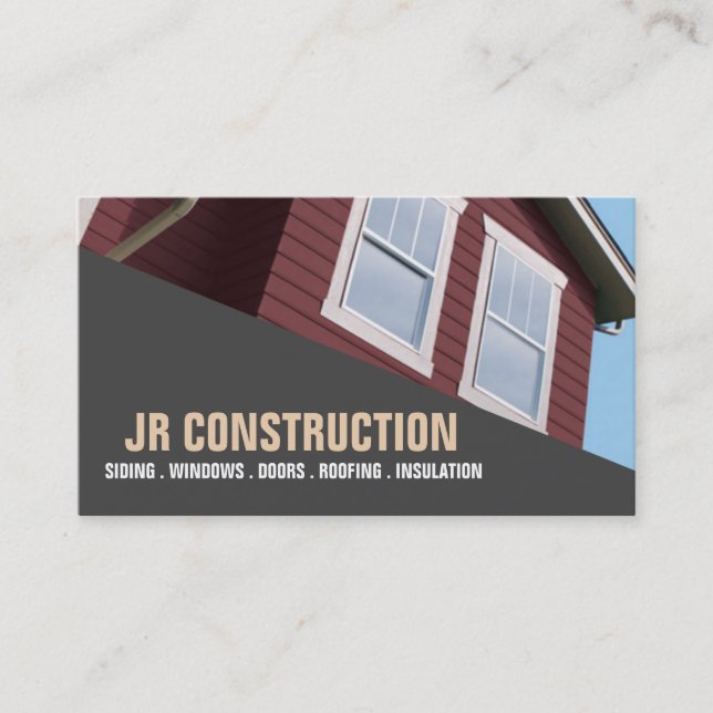 SIDING  WINDOWS  DOORS  ROOFING  INSULATION BUSINESS CARD (Front)