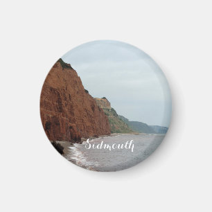 Sidmouth Ocean Photo Small, Aimant Rond De 3,2 Cm