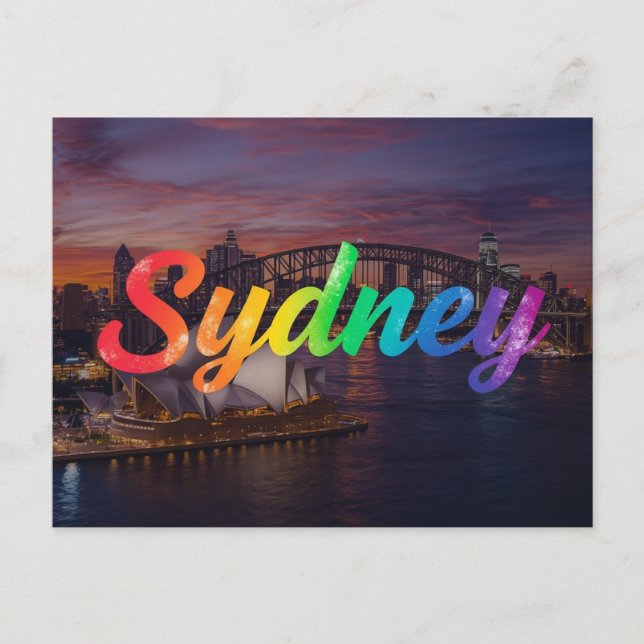 Sidney australia postcard (Front)