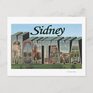 Sidney, Montana Postcard