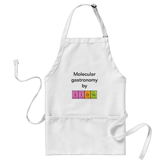 Sidni periodic table name apron (Front)