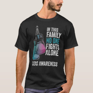 Sids Awareness Month Gloves Pink And Blue Ribbon T-Shirt